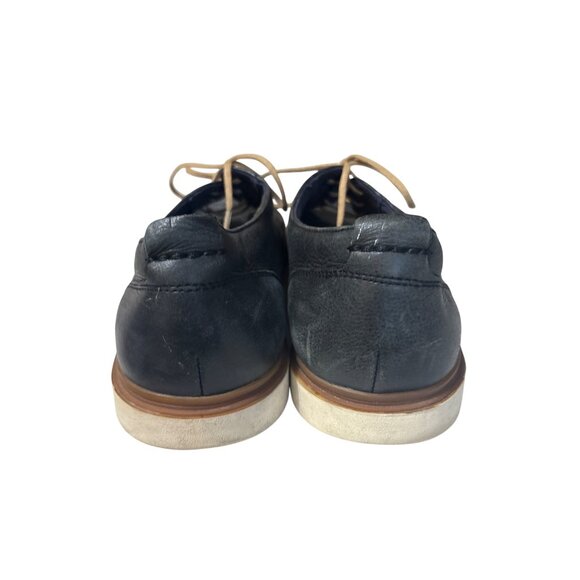 Cole Haan Mens Blue Leather Oxfords Size 0 - Picture 4 of 7